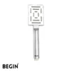 Chrome Finish Rectangle Hand Shower AB2101 | BEGIN Faucets