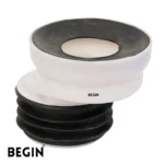BEGIN Commode Offset 4 Inch Waste Connector AE0011