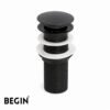 Pop-Up Brass Waste Coupling 5 Inch – Matte Black | BEGIN AA0071MB