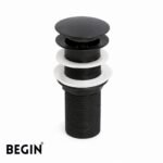 Pop-Up Brass Waste Coupling 5 Inch – Matte Black | BEGIN AA0071MB