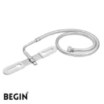 Rubber Health Faucet Hose 1 Meter SS 304 Clamp AA0301 | Begin Faucets