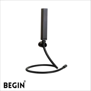 Matte black hand shower