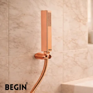 Rose gold hand shower