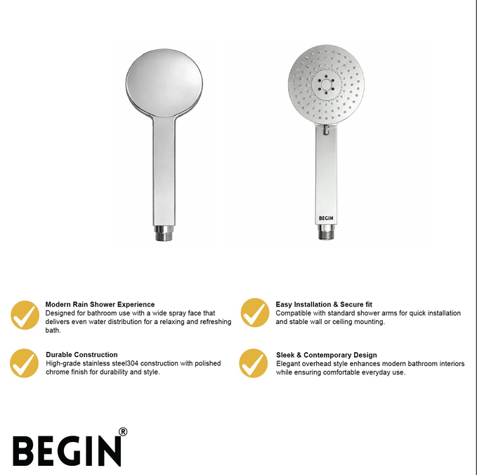 Multi Flow Handheld Shower Head AB2111 – Air | Begin Faucets - Image 4