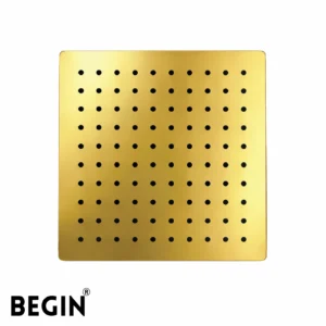 Gold Rain Shower 8x8 AB3154GG – Luxury Overhead Shower | Begin Faucets