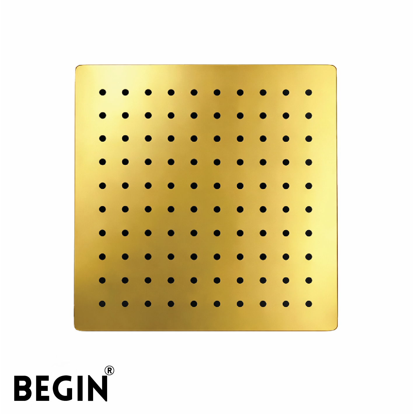 Gold glossy shower