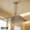 Square Ceiling 9 Inch Shower Arm AD0187 – Ceiling Shower Arm | Begin