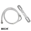 Health Faucet Hose 1 Meter SS 304 with Clamp AA0520 | Begin Faucets