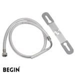 Health Faucet Hose 1 Meter SS 304 with Clamp AA0520 | Begin Faucets