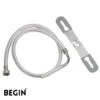 Health Faucet Hose 1.5 Meter SS 304 with Clamp AA0521 | Begin Faucets