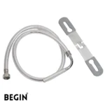 Health Faucet Hose 1.5 Meter SS 304 with Clamp AA0521 | Begin Faucets