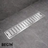 Box Drain with Flip Bowl – 100×600 mm Stainless Steel