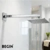 Square Shower Arm 18 Inch Wall Mount AD0163 – Begin Faucets