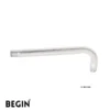 L Bend Shower Arm 12 Inch Wall Mount AD0151 – Begin Faucets