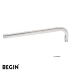 BEGIN 15 Inch L Band Shower Arm Wall Mount AD0152