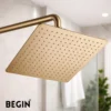 Gold Rain Shower 12x12 AB3154GG – Luxury Overhead Shower | Begin Faucets