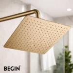 Gold Rain Shower 12x12 AB3154GG – Luxury Overhead Shower | Begin Faucets