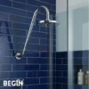 S Bend 18inch Round Shower Rod AD0196 | Begin
