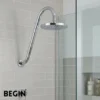 S Bend Round Shower Rod AD0197 | Begin Faucets