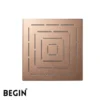 Rose Gold Rain Shower Head 8x8 AB3112RG – Overhead Shower | Begin Faucets