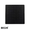 Matte Black Rain Shower 8x8 AB3152MB  Premium Overhead Shower | Begin Faucets
