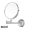Stainless Steel Magnifying Mirror AC0070 Premium Bathroom Mirror | Begin Faucets