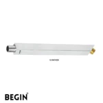 BEGIN Square Shower Rod 45 Degree AD0191