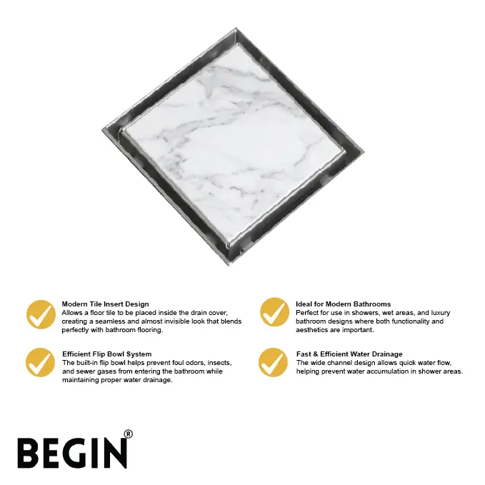 tile insert drain