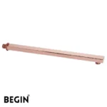 Square Shower Arm Rose Gold Wall Mount AD0166RG | Begin Faucets