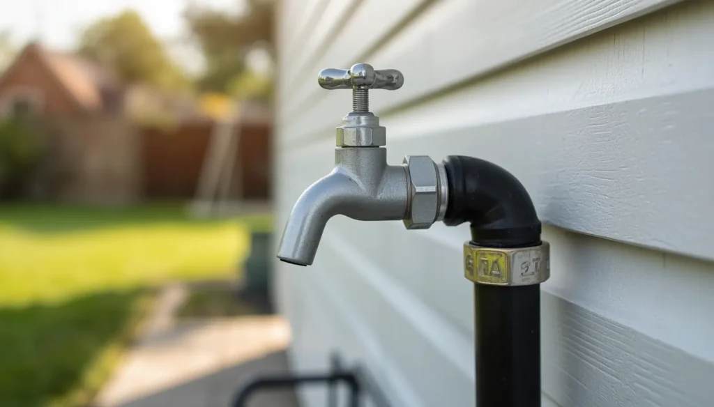 Outdoor Faucet to Poly Pipe