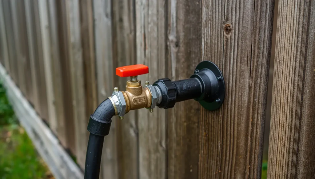 How to Install an Outdoor Faucet to Poly Pipe 