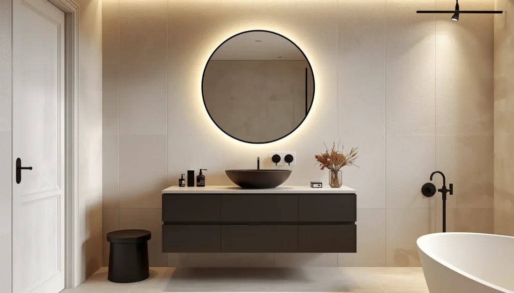 Matte Black Mirror Frame 