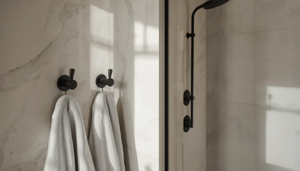 Matte Black Robe Hooks