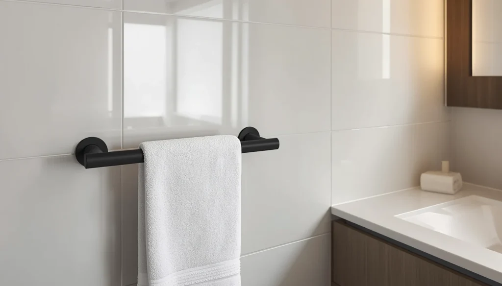 Matte Black Towel Bar