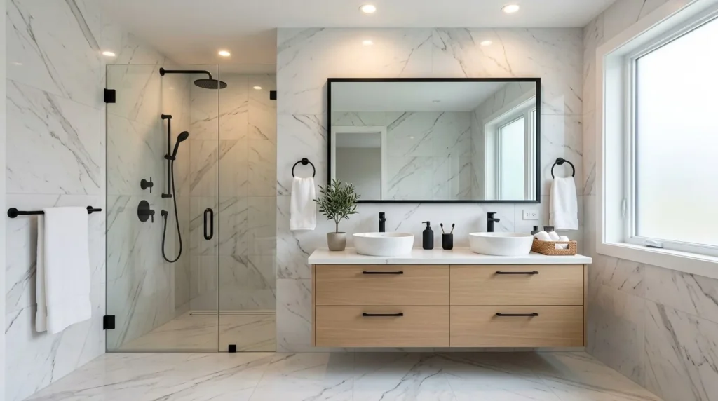 Modern Matte Black Bathroom