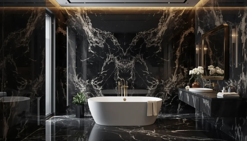 Black Marble Luxury Bathroom