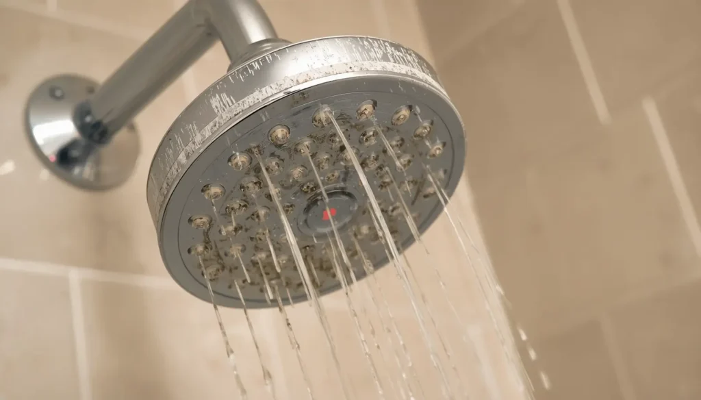 how to clean moen shower head