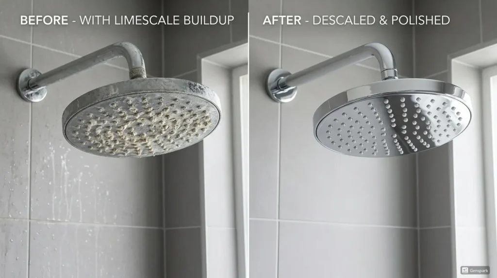 How to Clean Limescale From a Shower Head