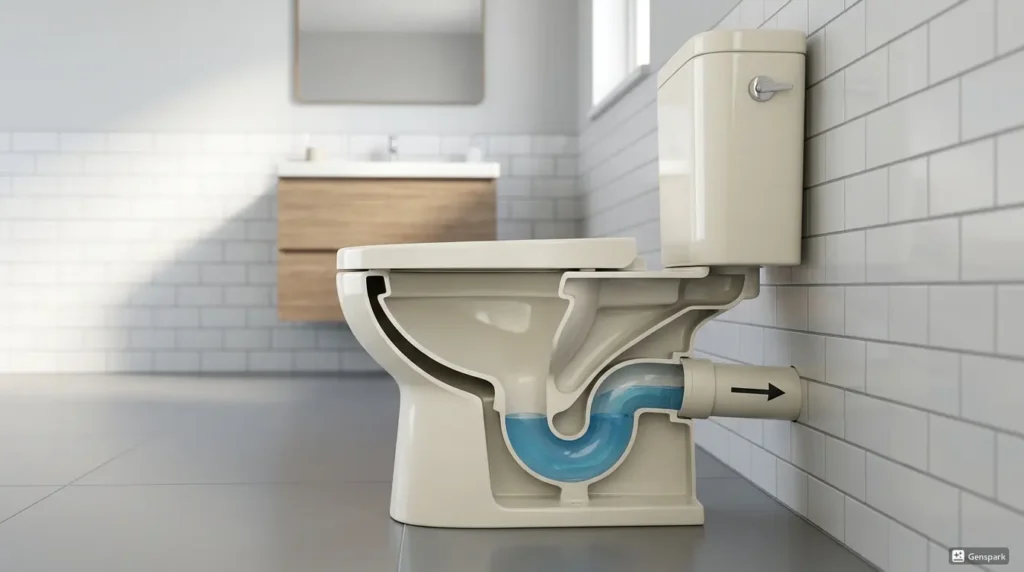 P-Trap Toilet