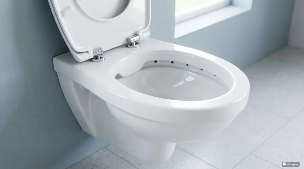 Rimmed Western Toilet