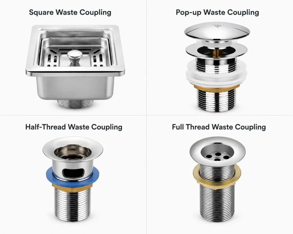Types of Kitchen Sink Waste Coupling