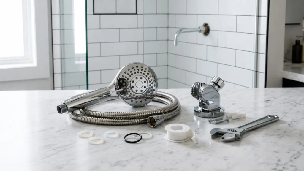 Handheld shower head kit