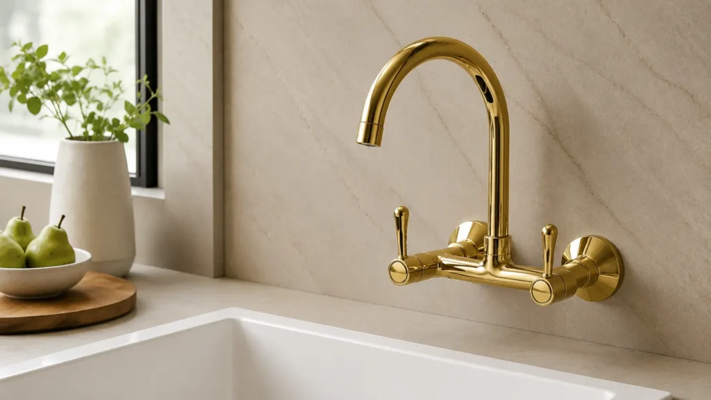 Brass and Stainless Steel kitchen sink