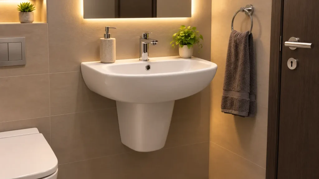  Half-Pedestal Basin

