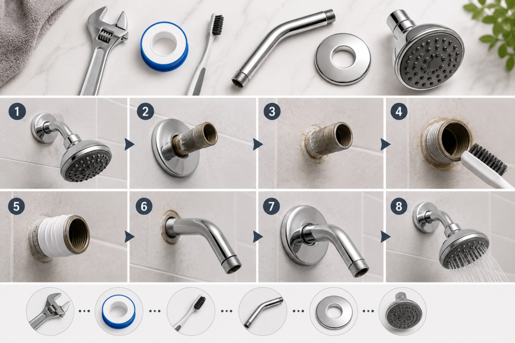 How to Change a Shower Arm Step-by-Step