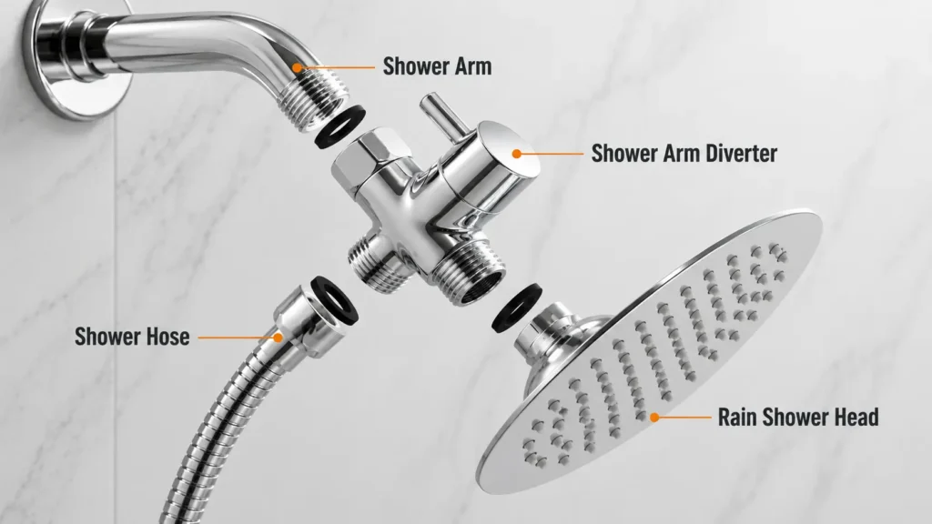How to Install a Hand Held Shower Diverter