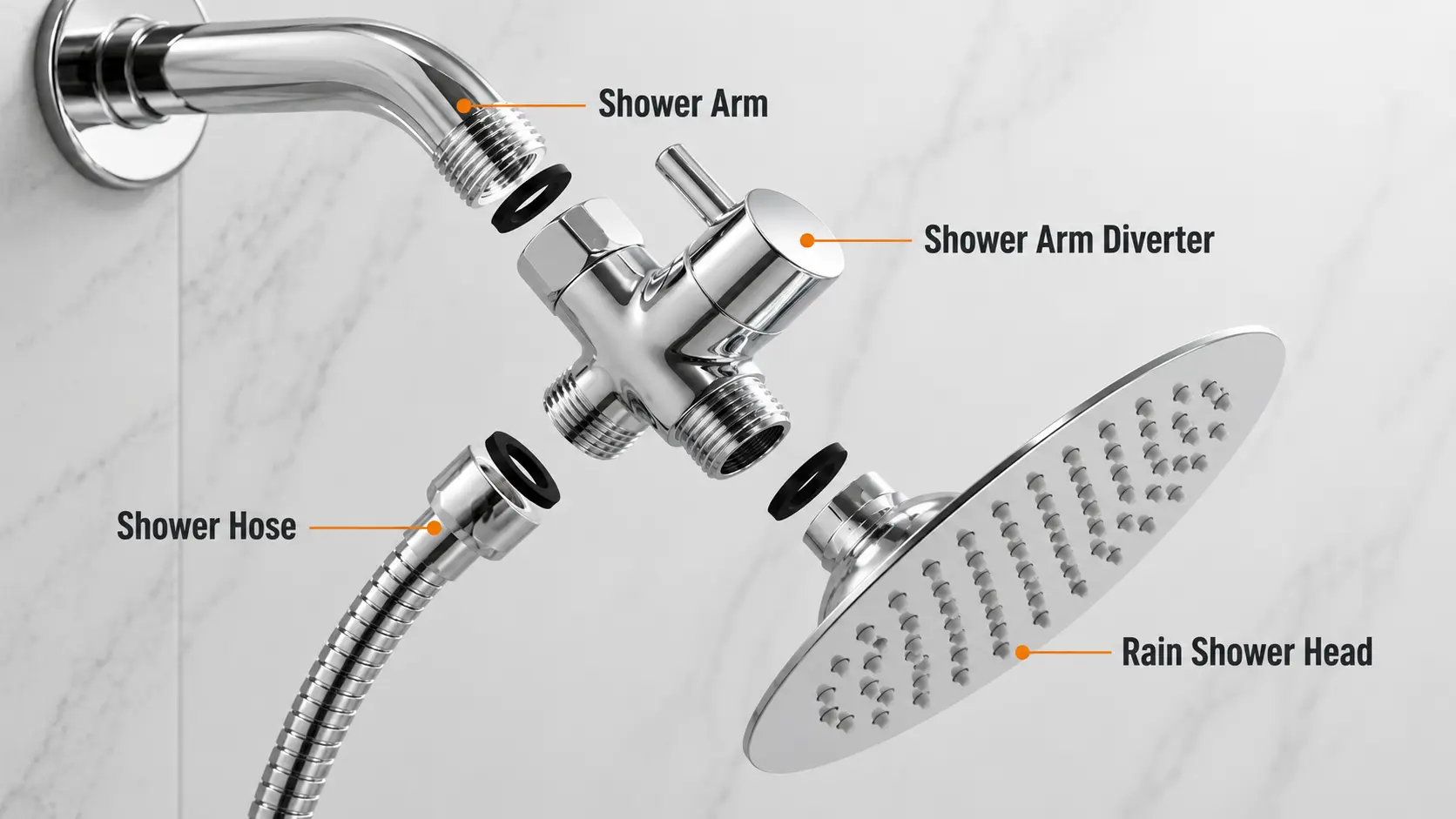 How to Install a Hand Held Shower Diverter