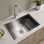Handmade 304 Stainless Steel Single Bowl Kitchen Sink – 21×18×10 Inch